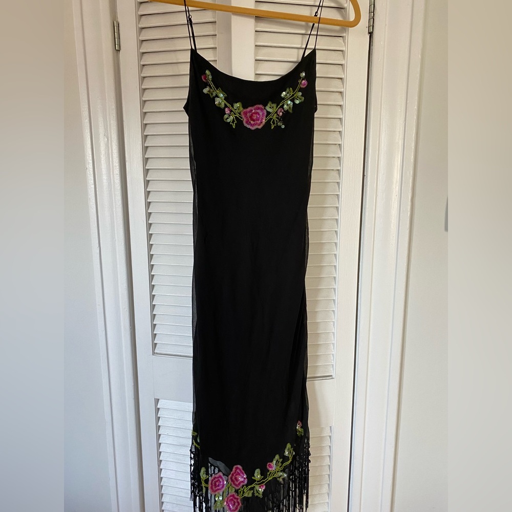 Betsey Johnson Vintage 90s/Y2K fringe dress